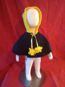 Baby outerwear, black and yellow