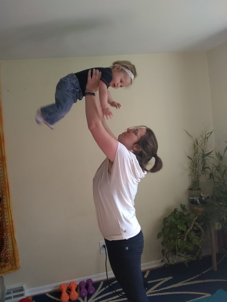 Baby workout overhead press 2