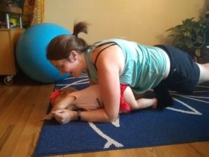 Baby workout plank