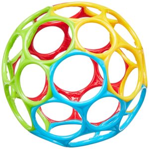 A grippy ball toy for babies